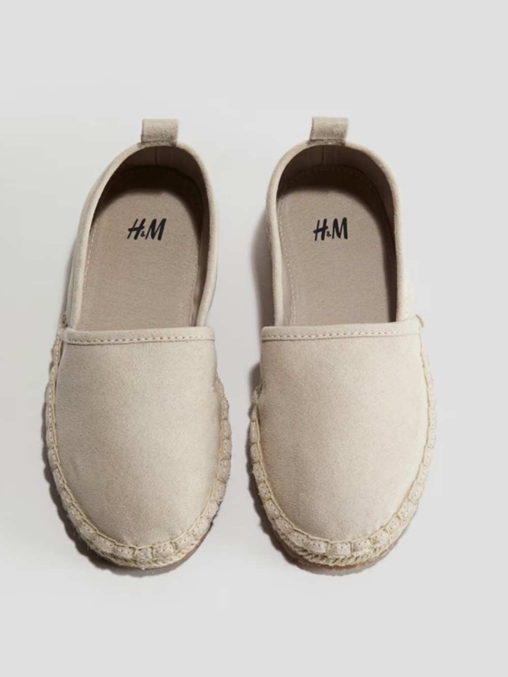 Kids Beige Espadrilles Slip On Shoes